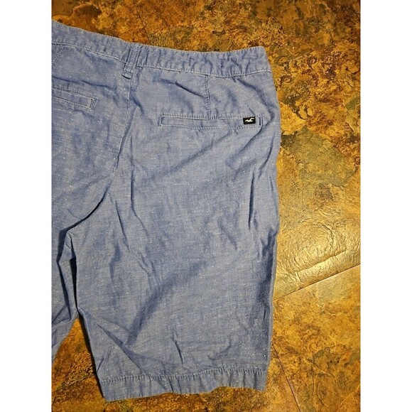 Hollister Shorts Mens 28 Blue Classic Fit‎ Chino  Pockets Cotton Preppy - Picture 5 of 6